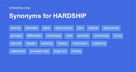 hardship antonym|opposite words of hardship.